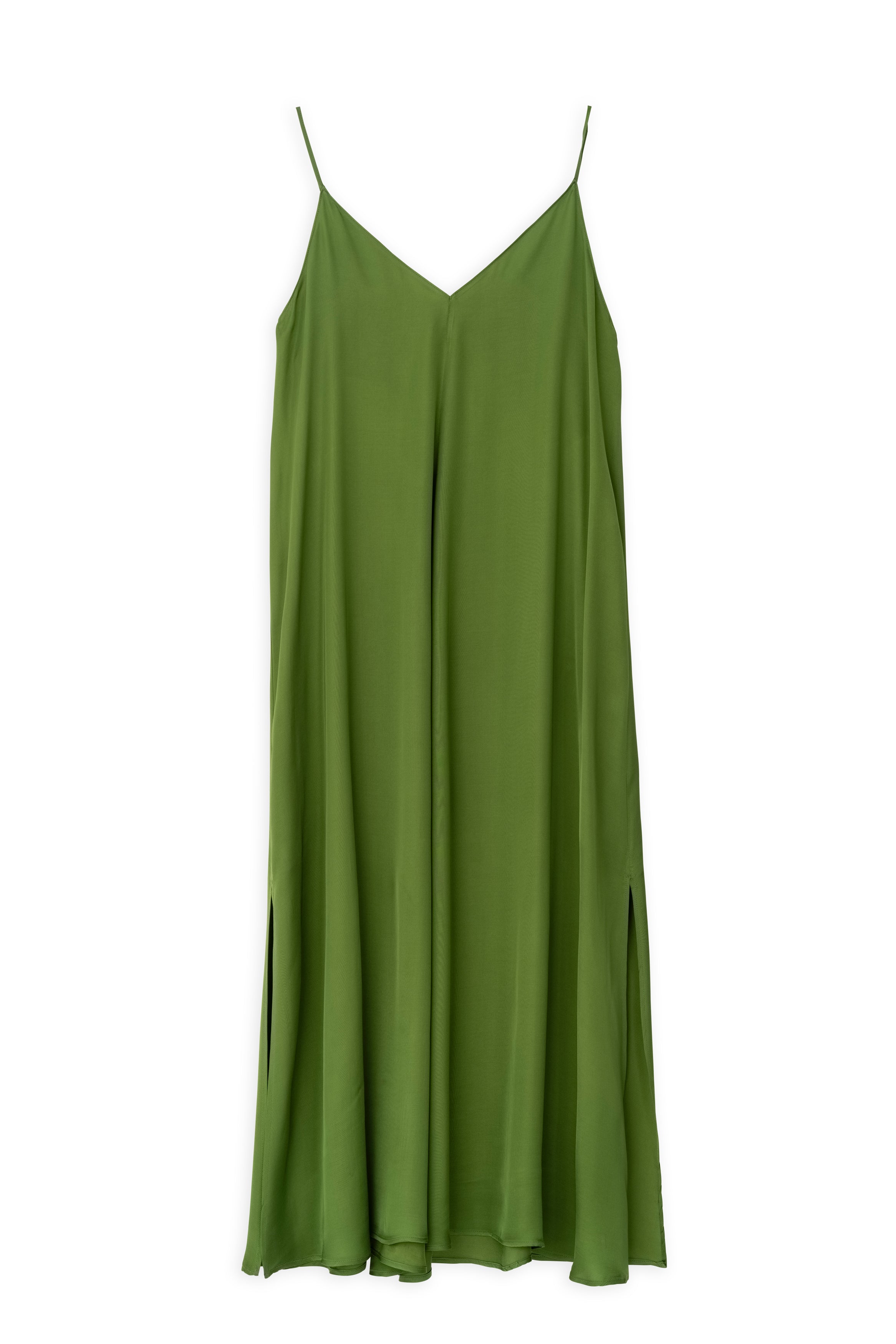 Satin fine ecovero slip dress
