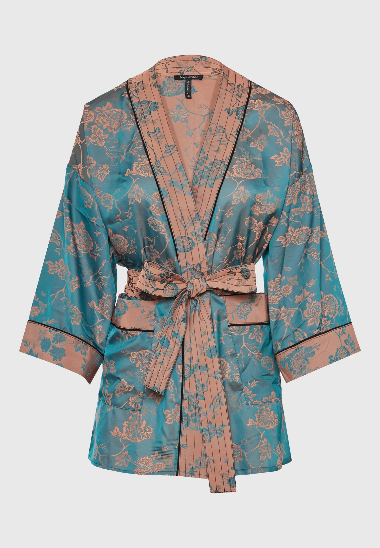 Loose fit κοντο εμπριμε kimono