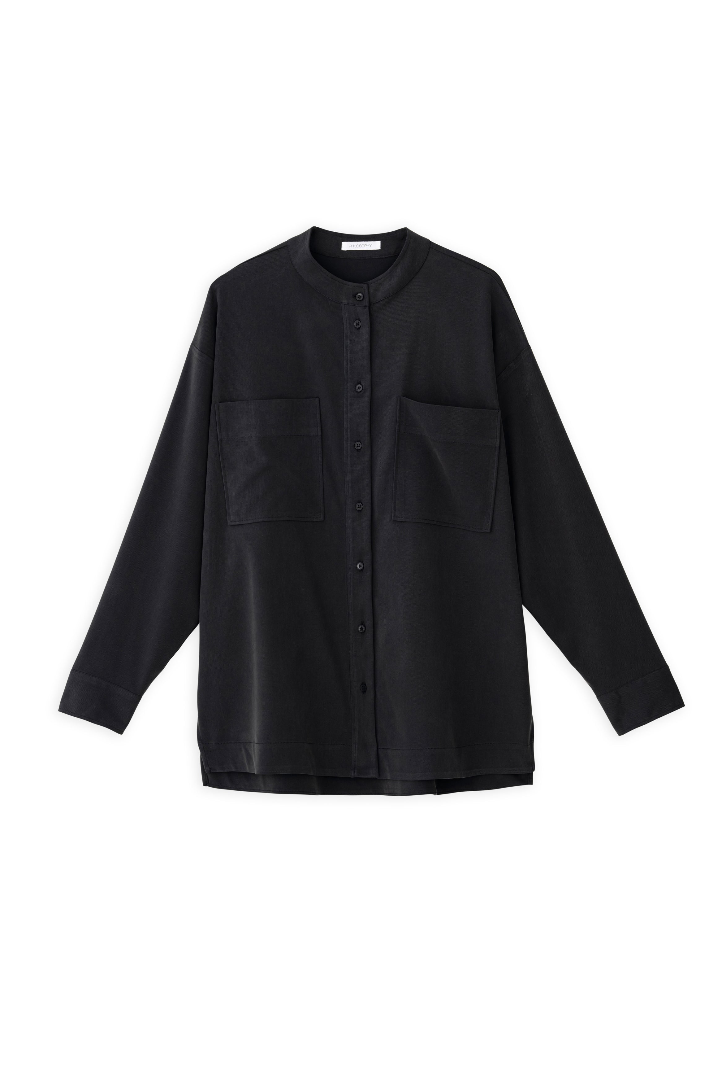 Heavy twill shirt black