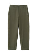 Twill stretch regular pants olive