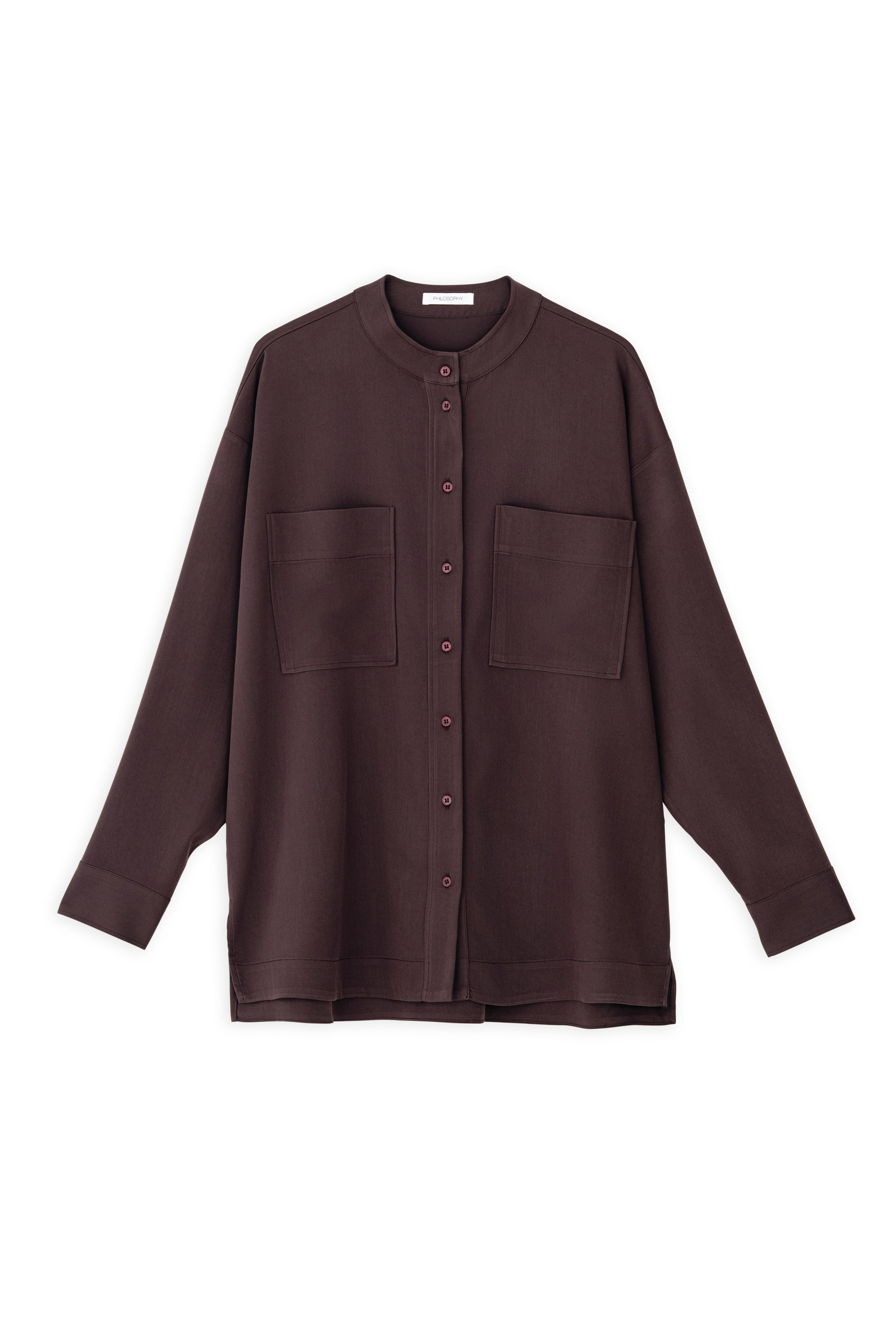 Heavy twill shirt brown