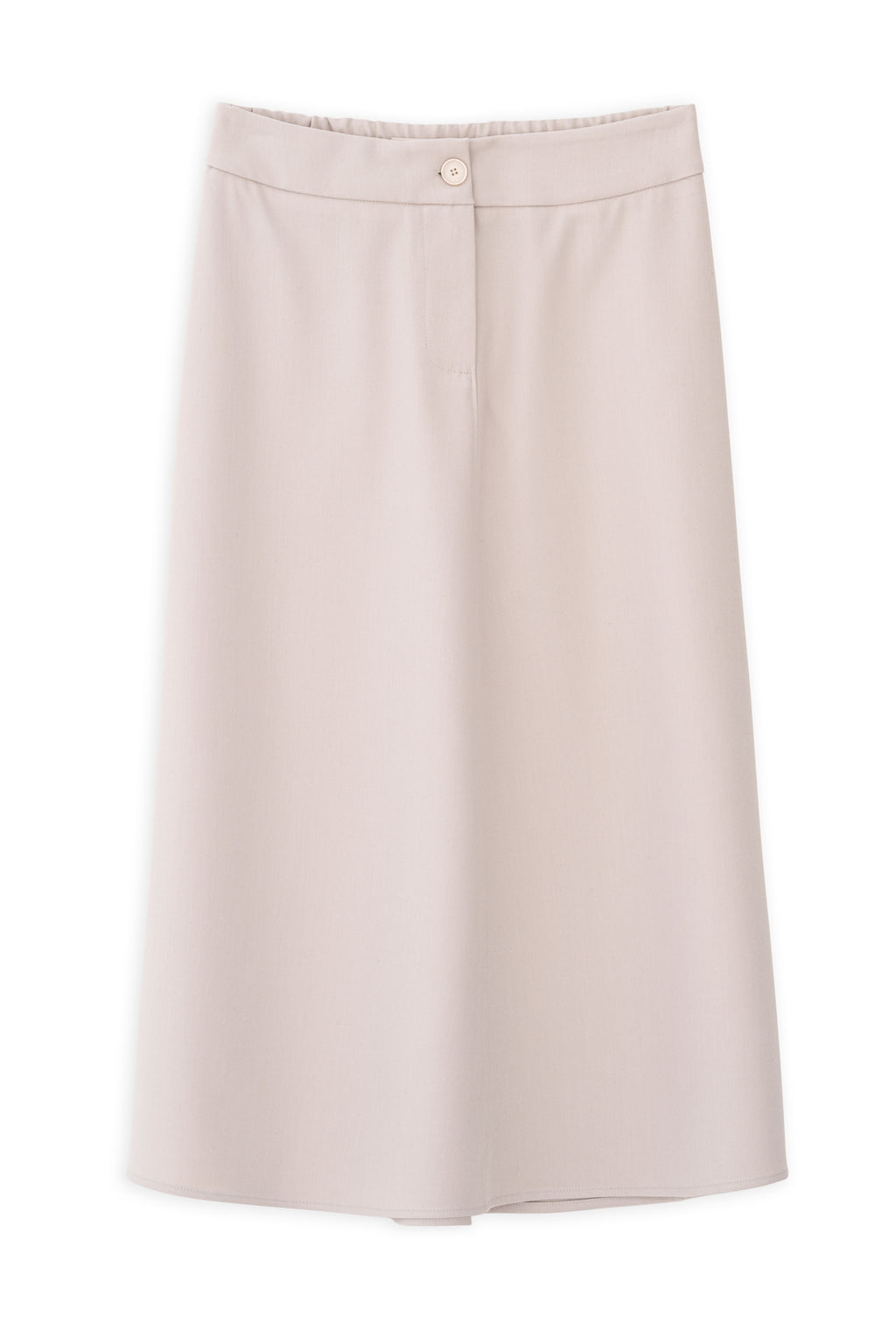 Twill Tetron/Rayon skirt off white
