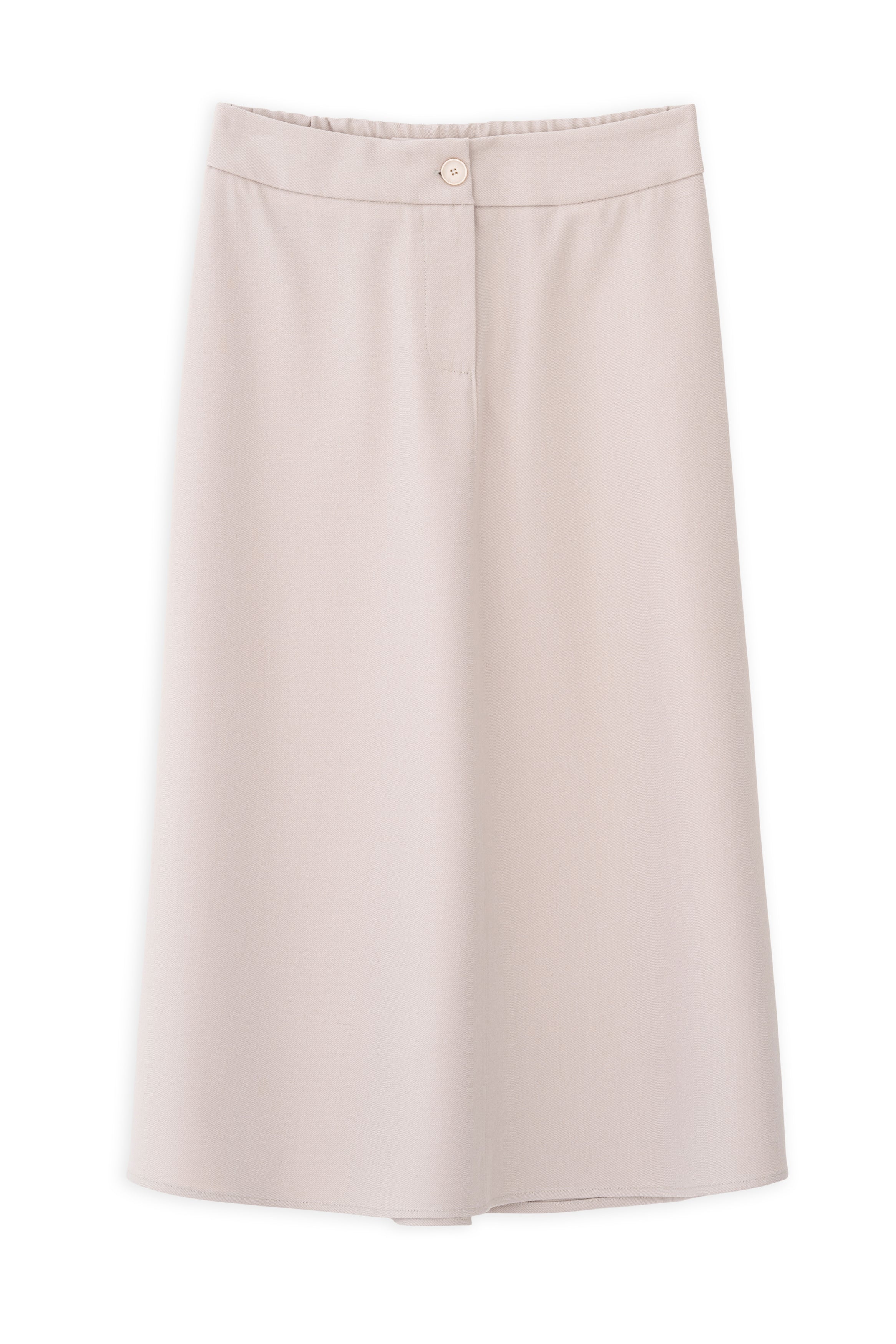 Twill Tetron/Rayon skirt off white