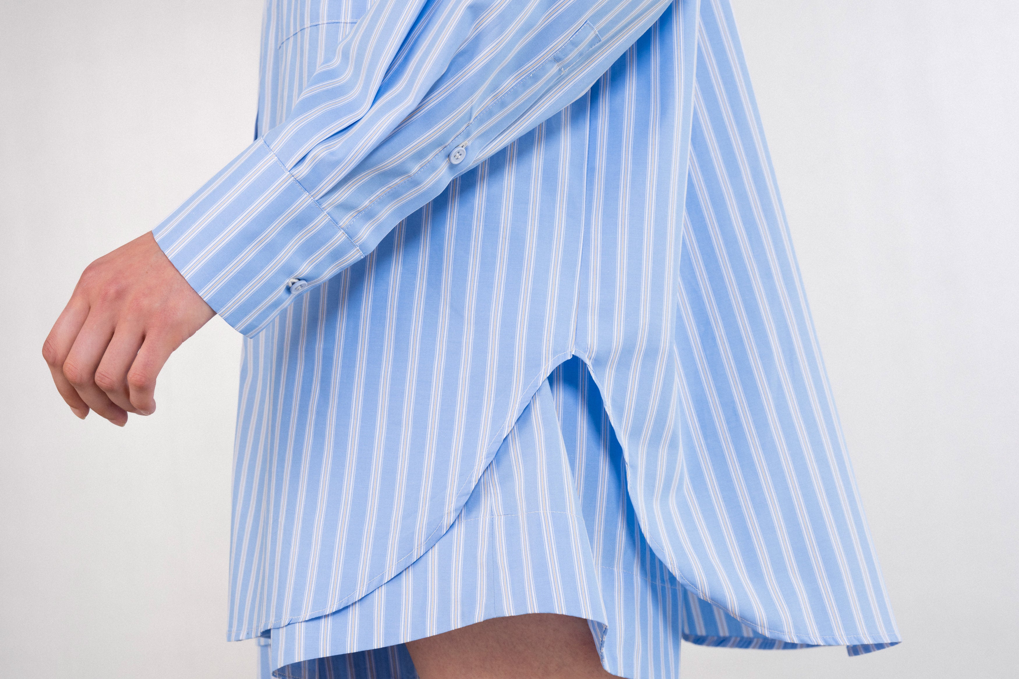 POPLIN STRIPES OVERSIZED SHIRT
