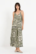 Satin Print Slip Dress