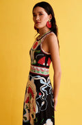 Pomegranate long dress