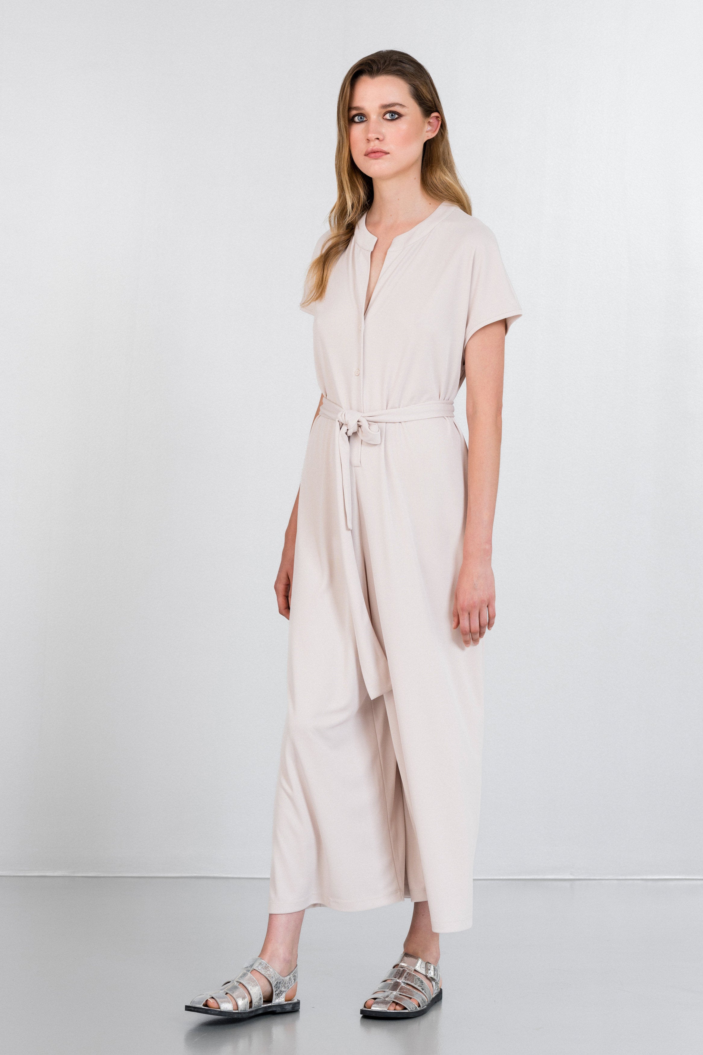 RIB LOOSE JUMPSUIT