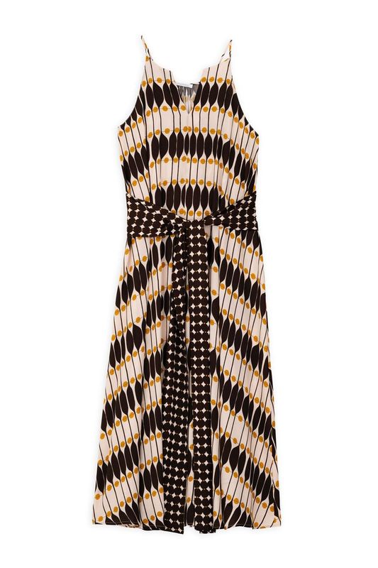 SATIN PRINT CAMISOLE DRESS