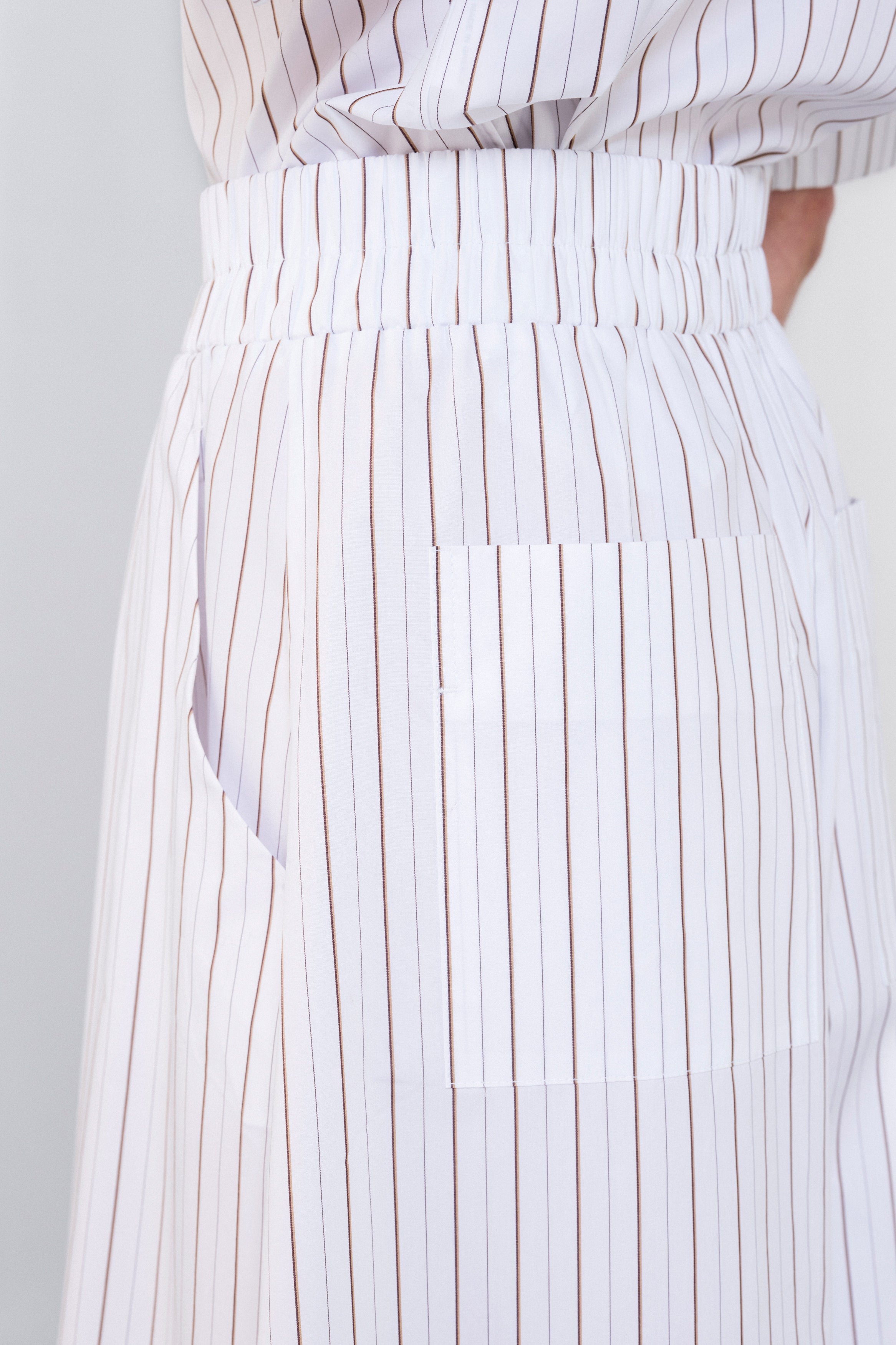 POPLIN STRIPES JUPE CULOTTE