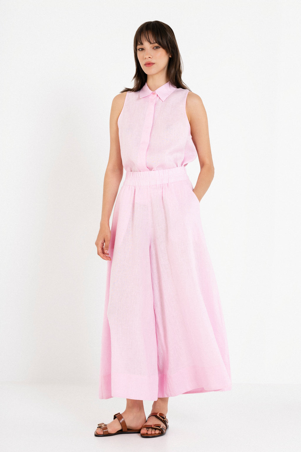 Linen Jupe Culotte