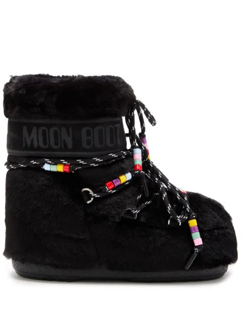 Moon Boot Icon Low Faux Fur Beads