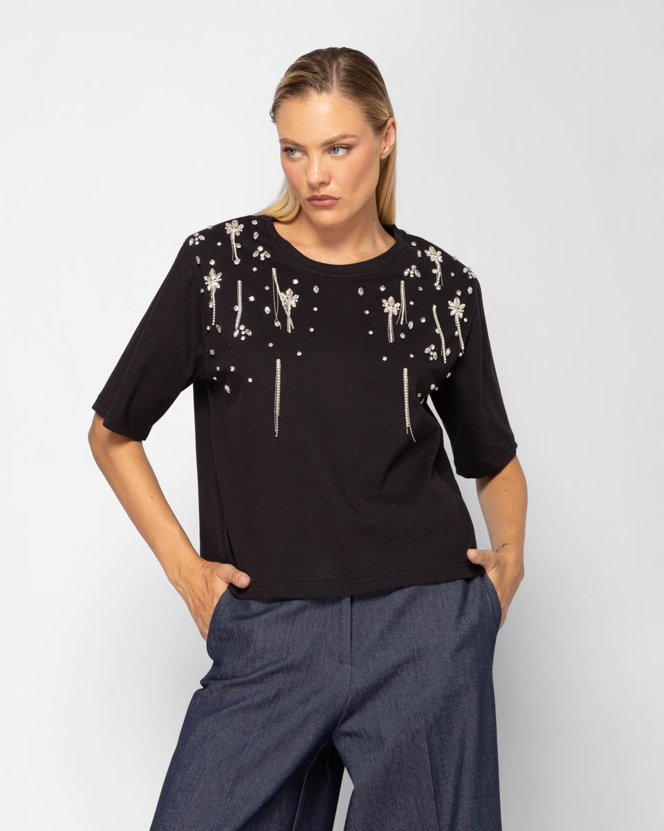 Jersey top with embels