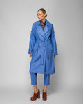Eco leather trench coat