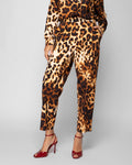 Pants with leopard print