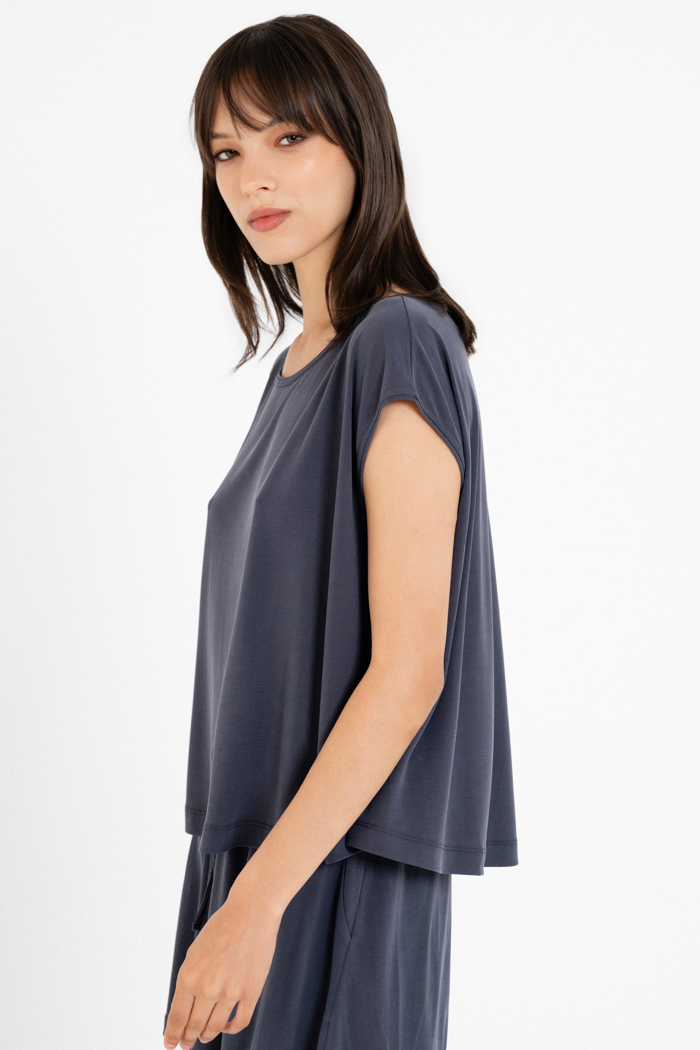 Basic Cupro Cropped Top