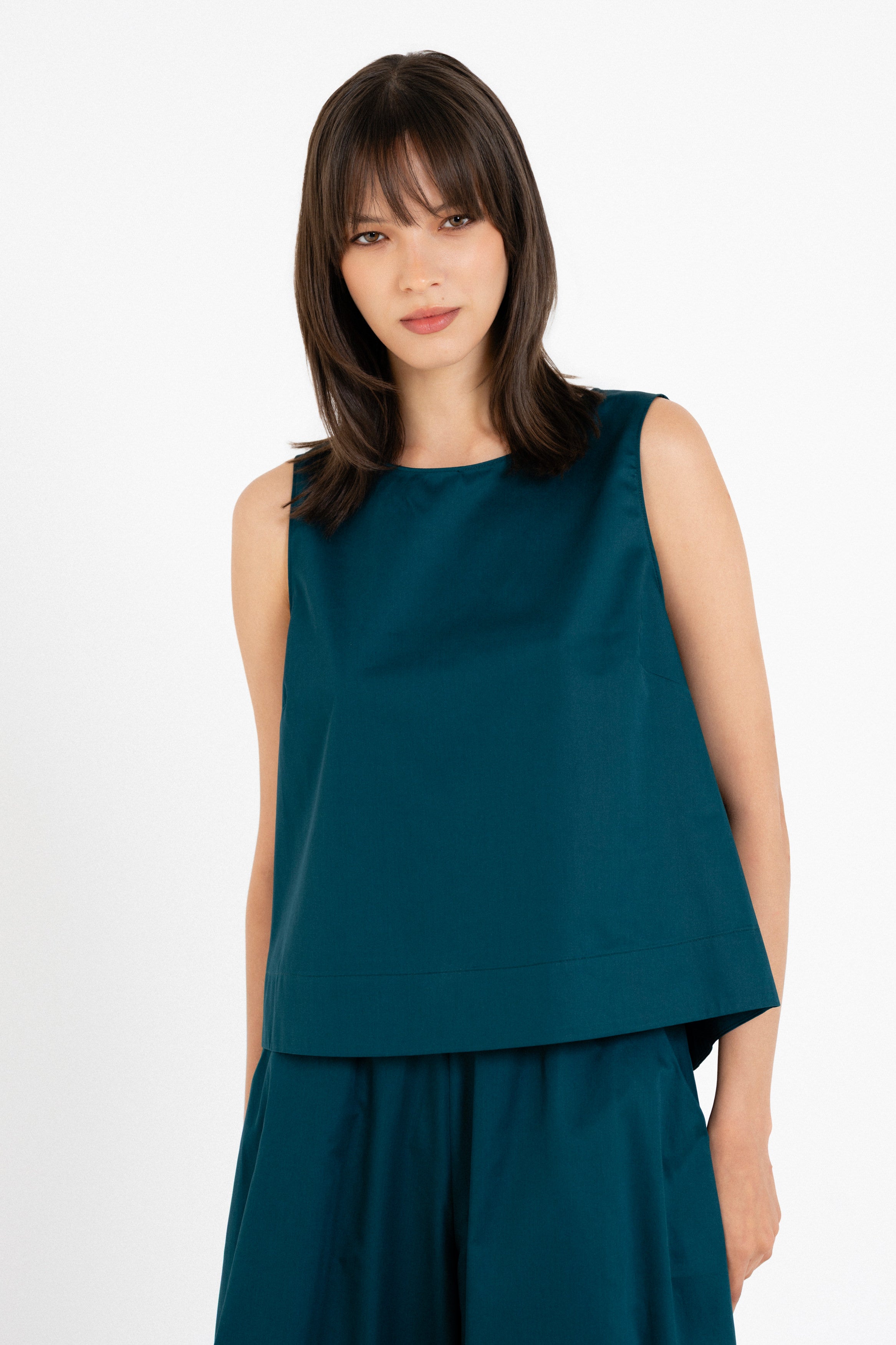 Poplin Cropped Top