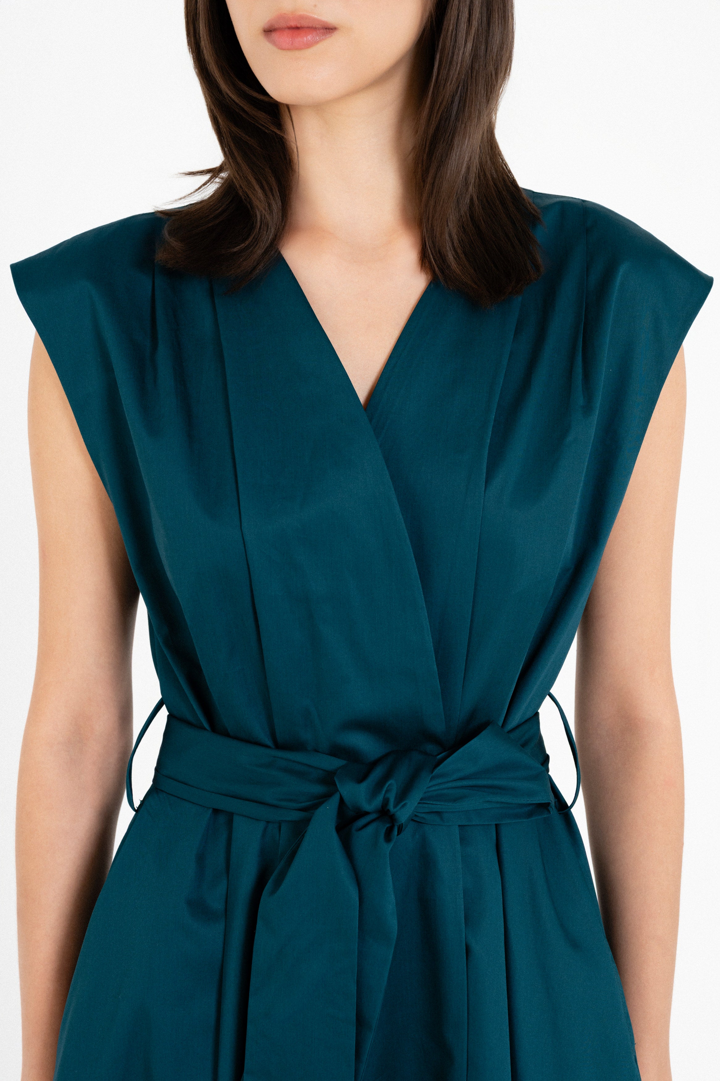 Poplin Wrap Dress