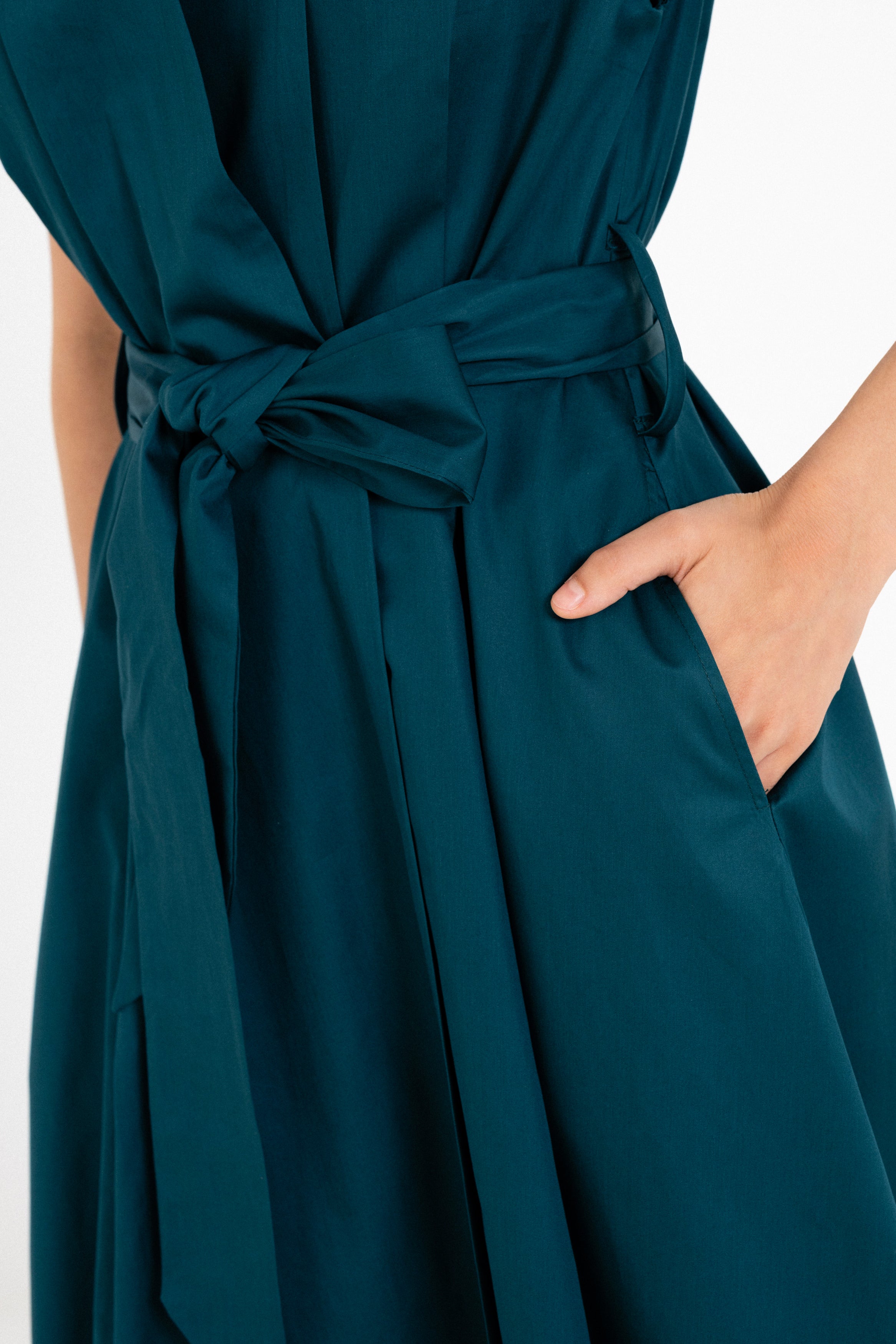 Poplin Wrap Dress