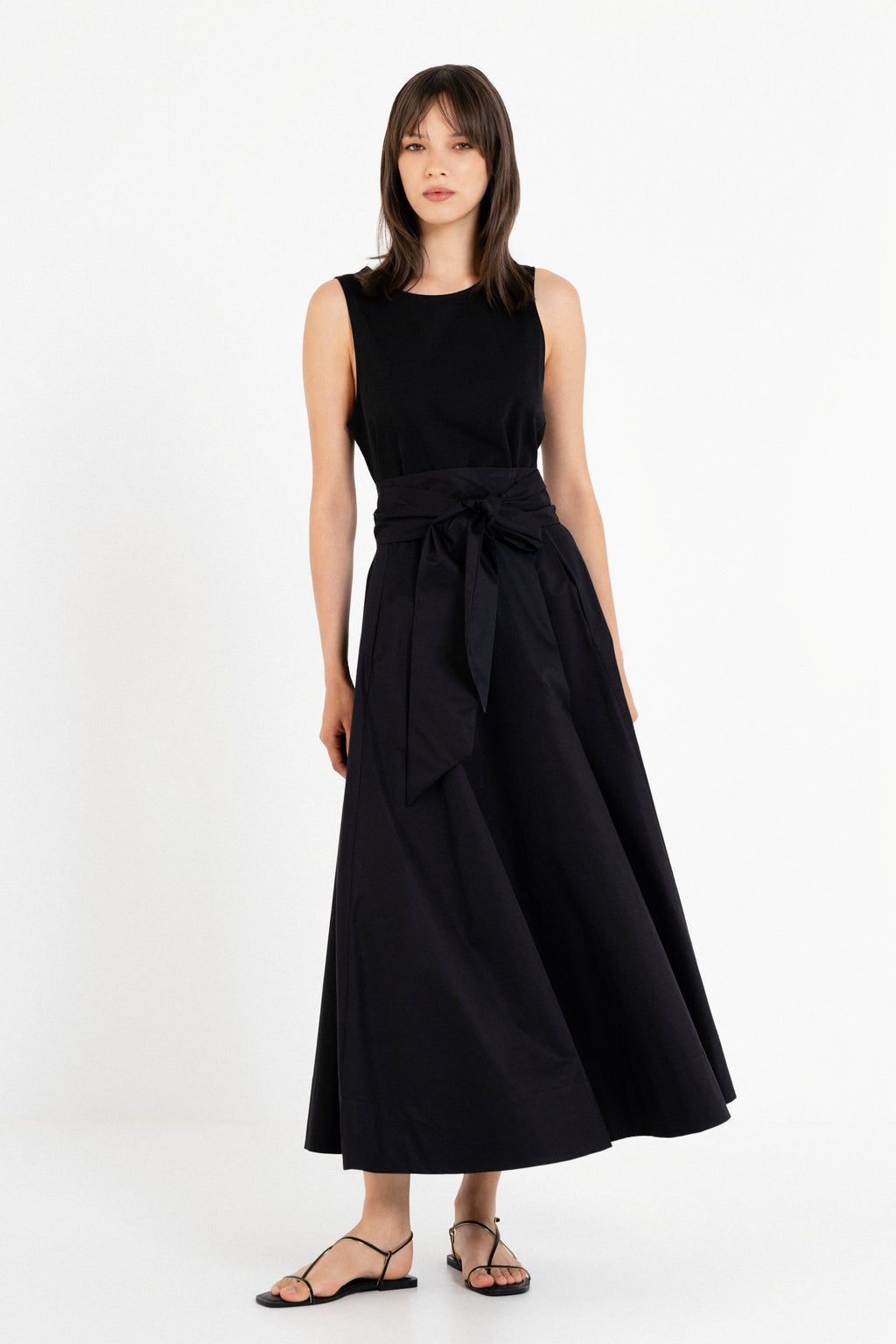 Poplin Sleeveless Dress