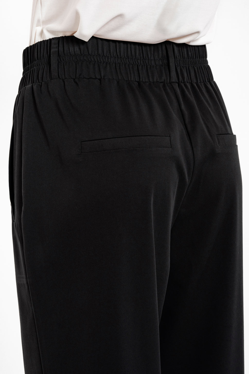 Heavy twill jogger pants black