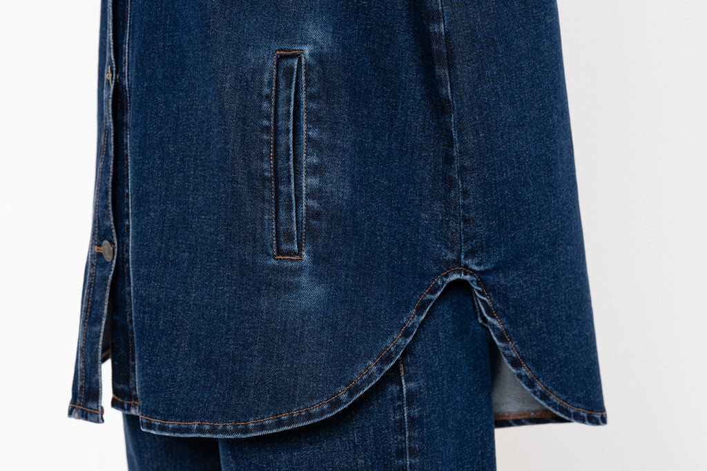 Τζιν πουκαμισο oversized