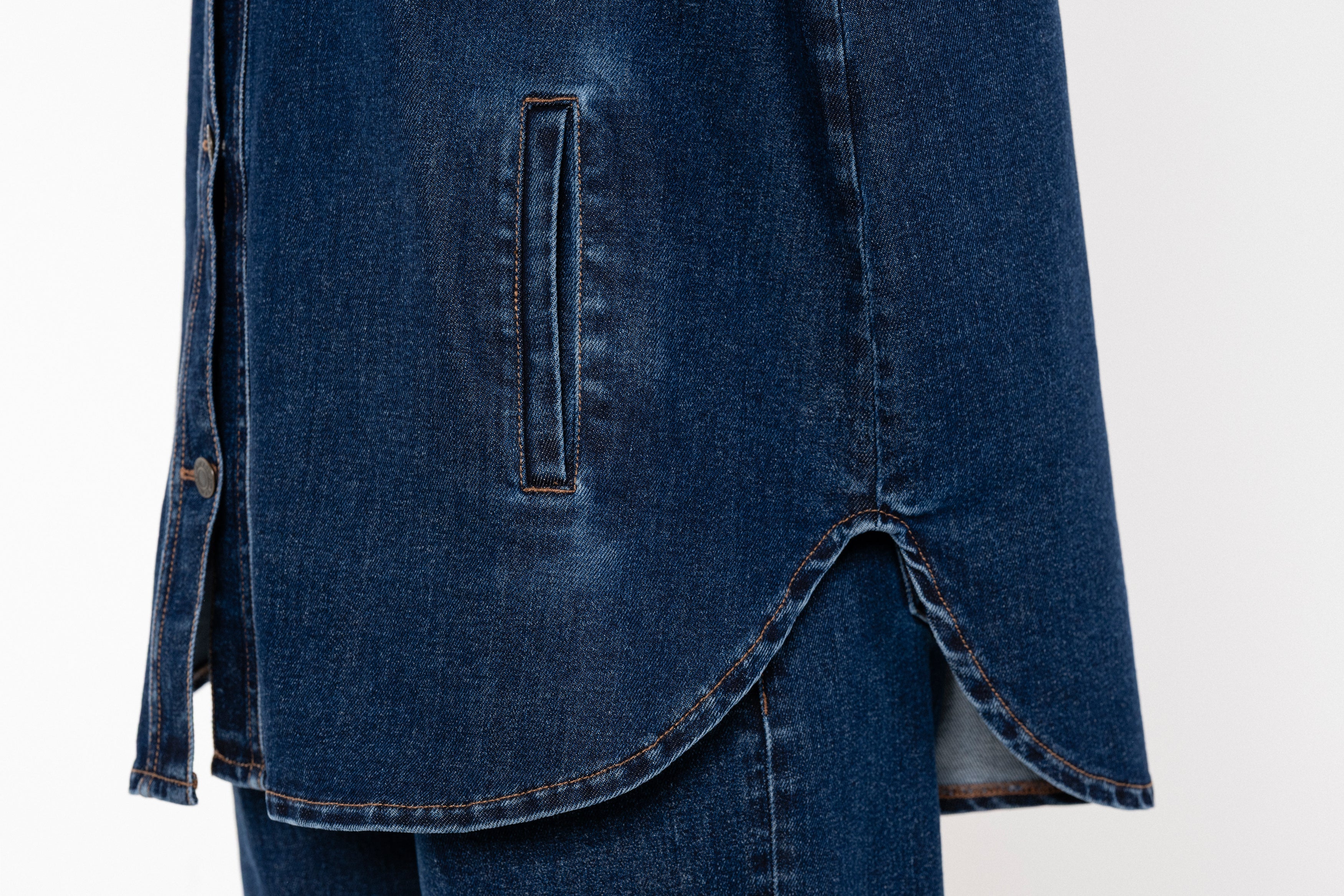 Τζιν πουκαμισο oversized