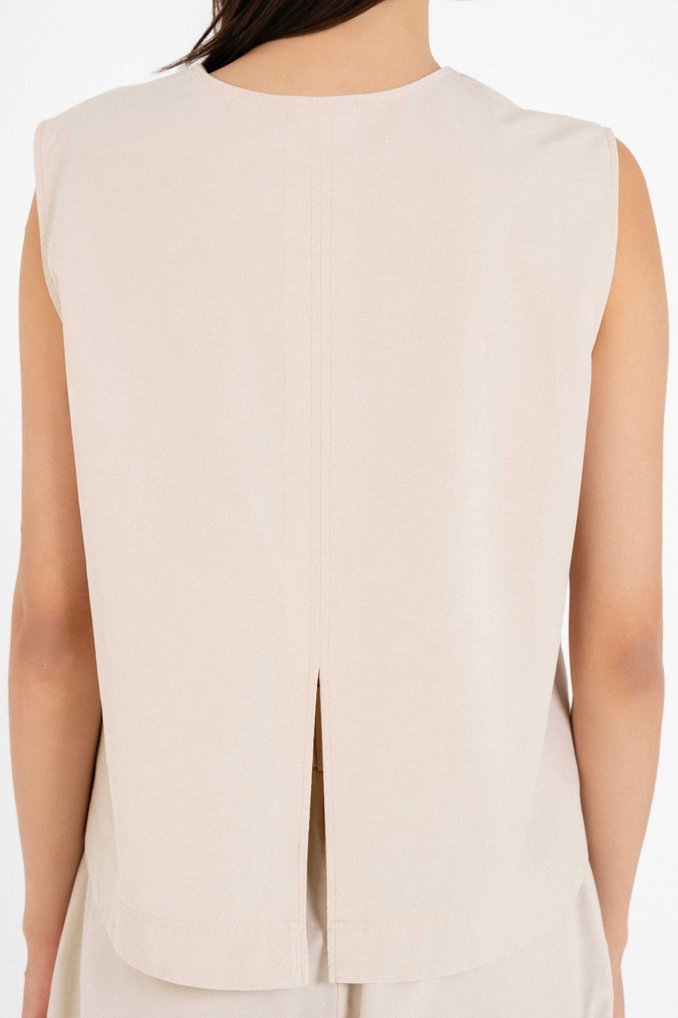 Cotton Lyocell Cropped Top