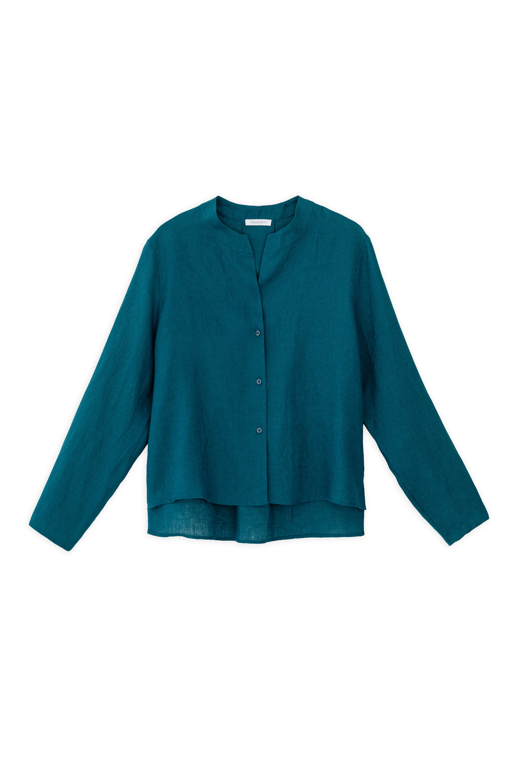Linen Cropped Shirt