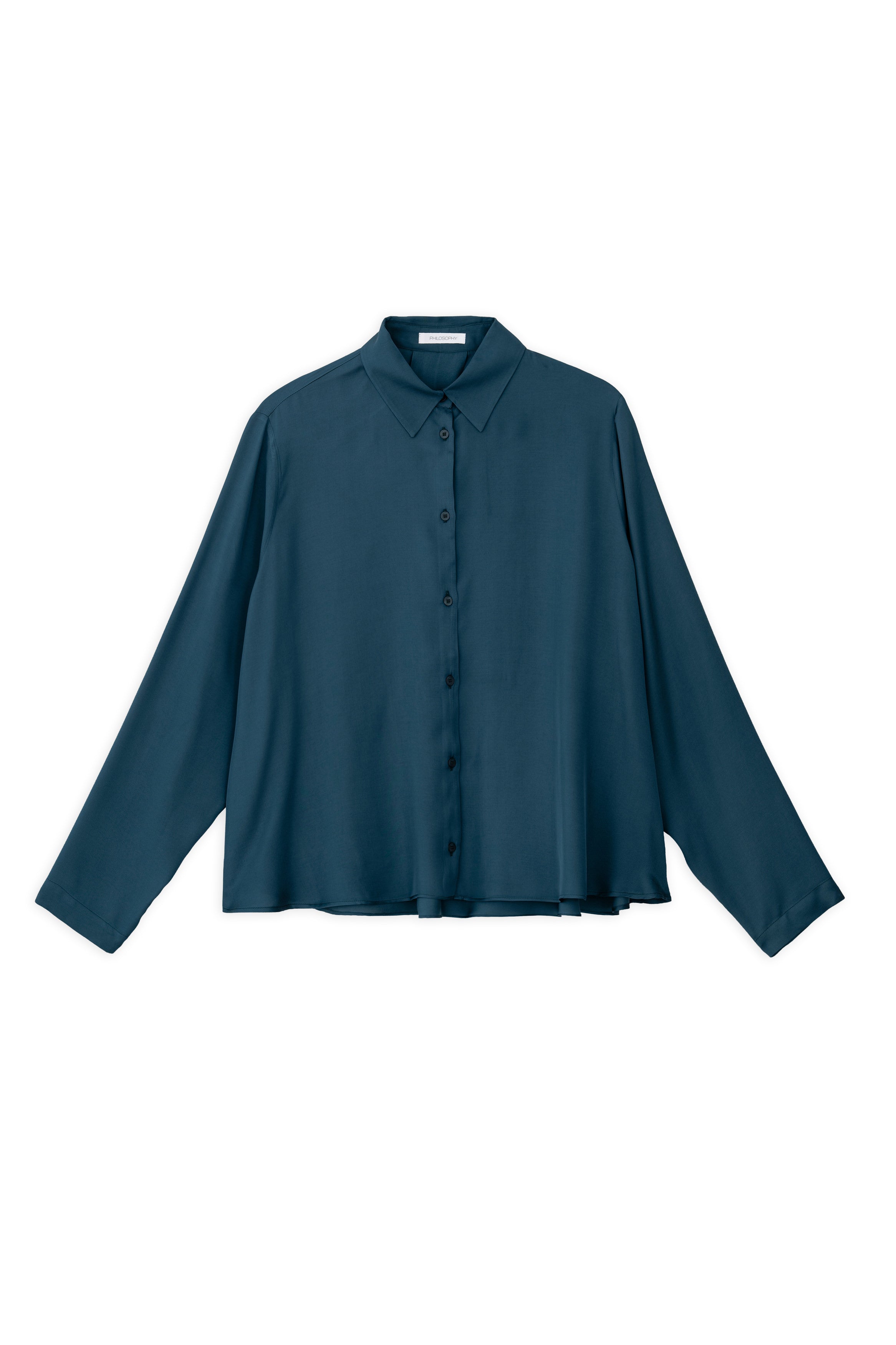 Satin Fine Ecovero Long Sleeve Shirt