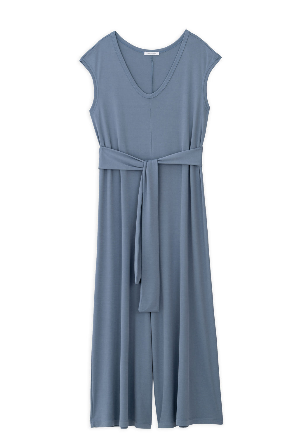 Rib V Neck Jumpsuit
