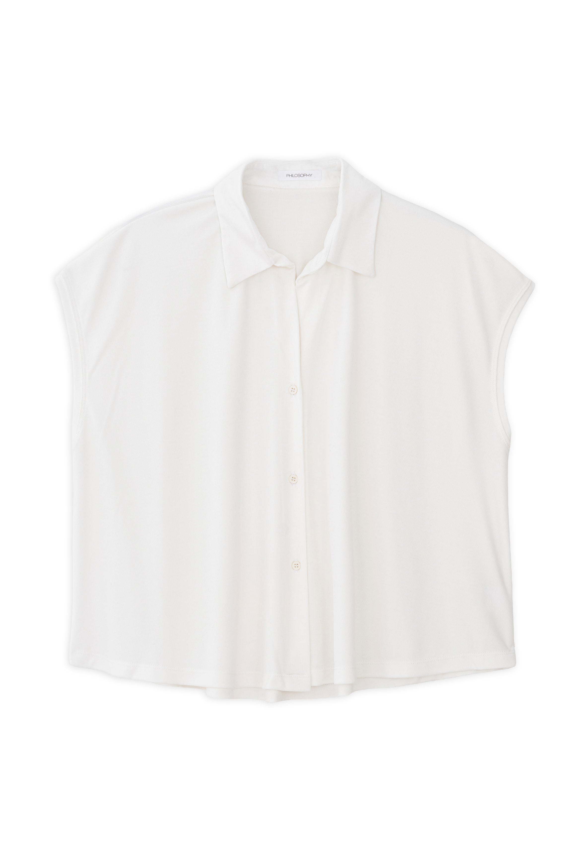Rib Cropped Shirt