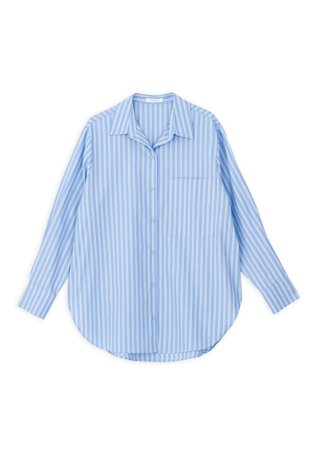 POPLIN STRIPES OVERSIZED SHIRT