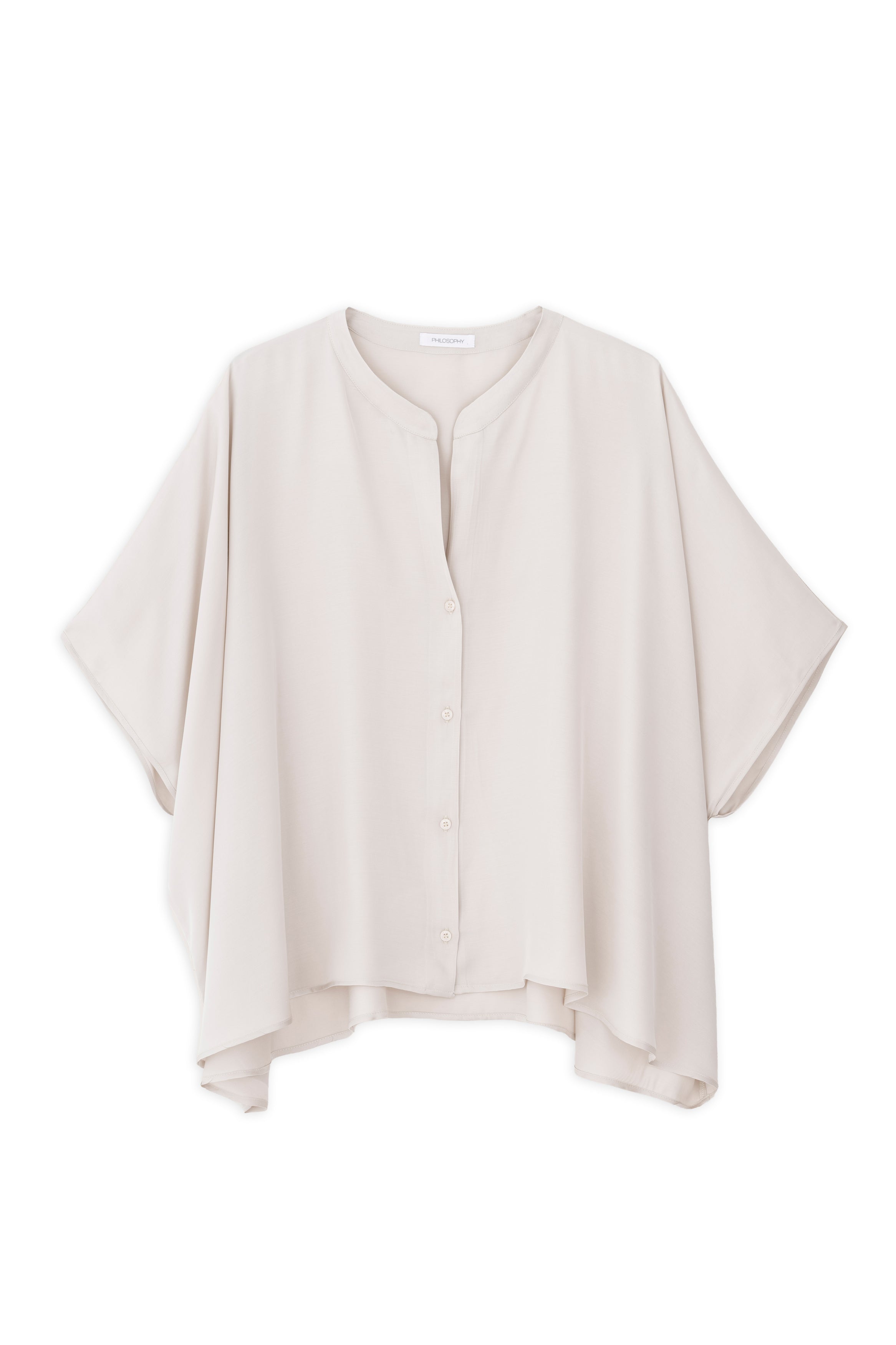 Satin Fine Ecovero Oversized Shirt