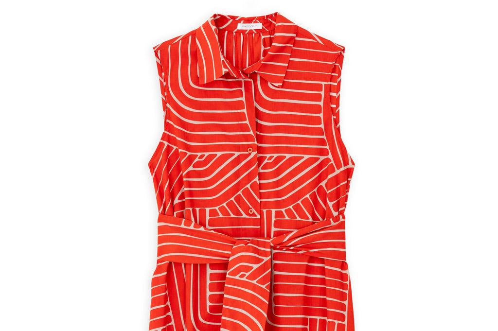 VOILE PRINT SHIRTDRESS