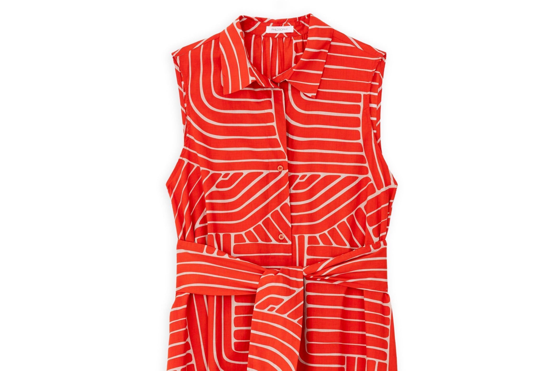 VOILE PRINT SHIRTDRESS