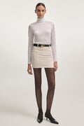 Deadline mini skirt light beige