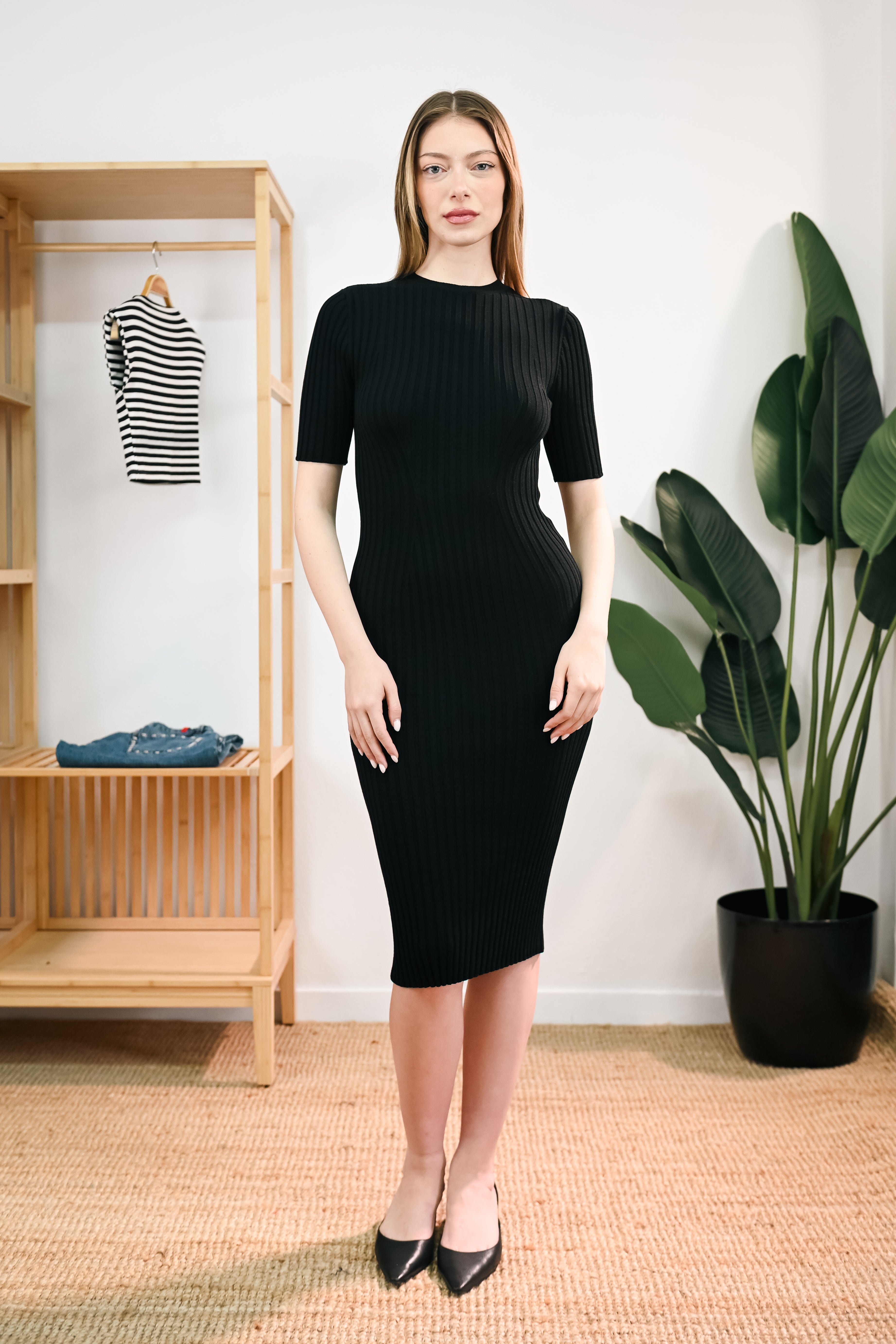 Femme knitted maxi dress