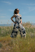 Satin Print Jumpsuit