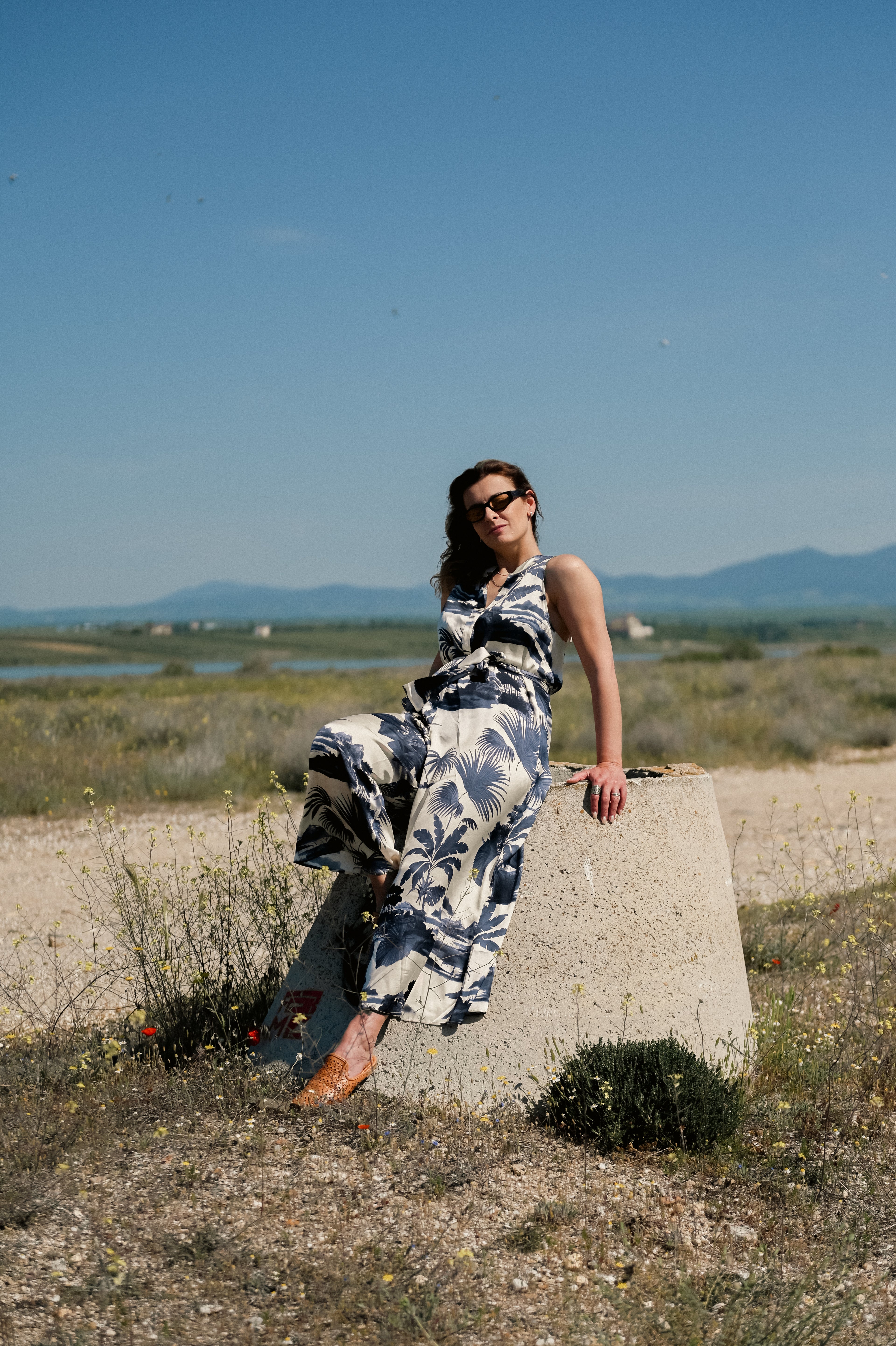 Satin Print Jumpsuit
