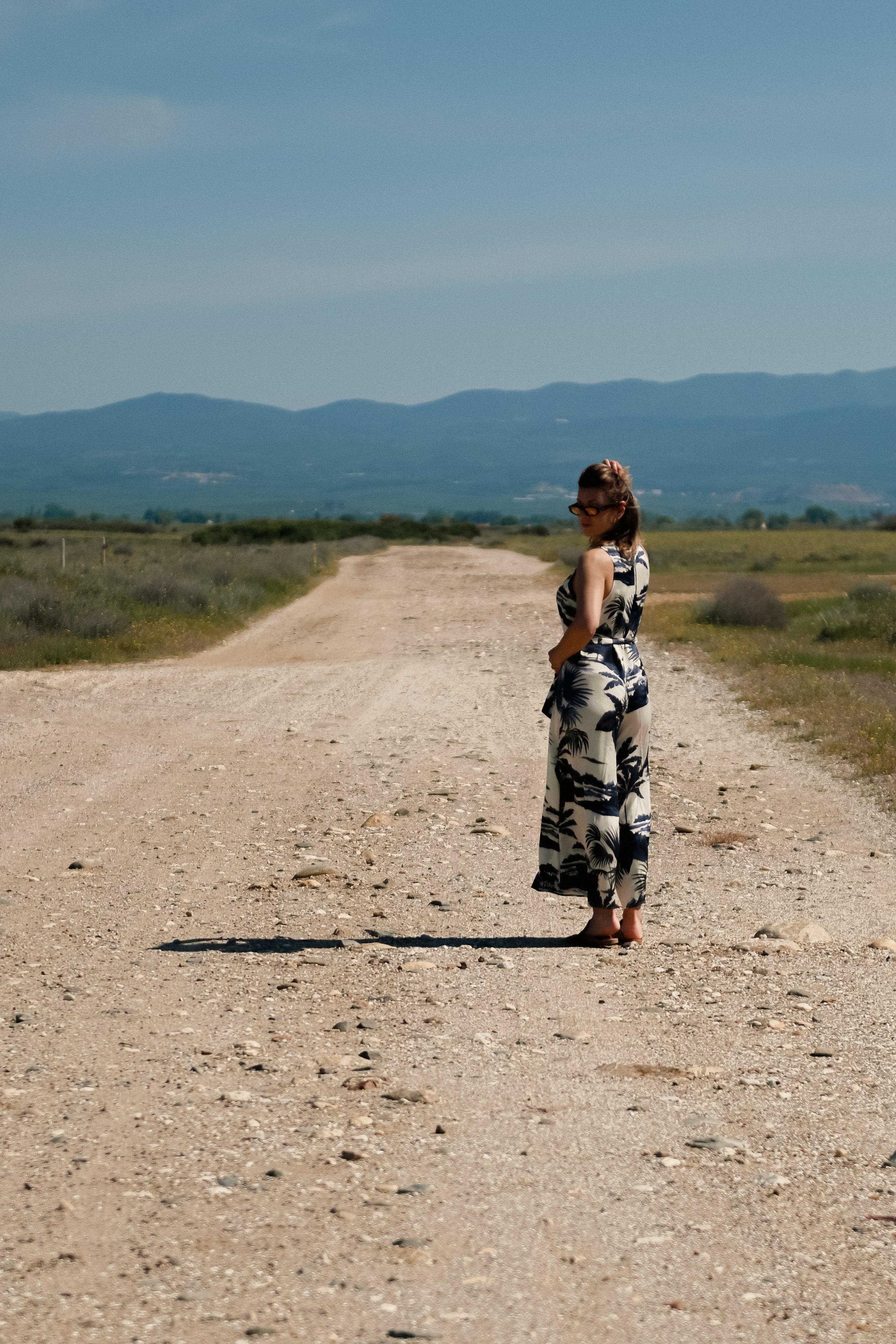 Satin Print Jumpsuit