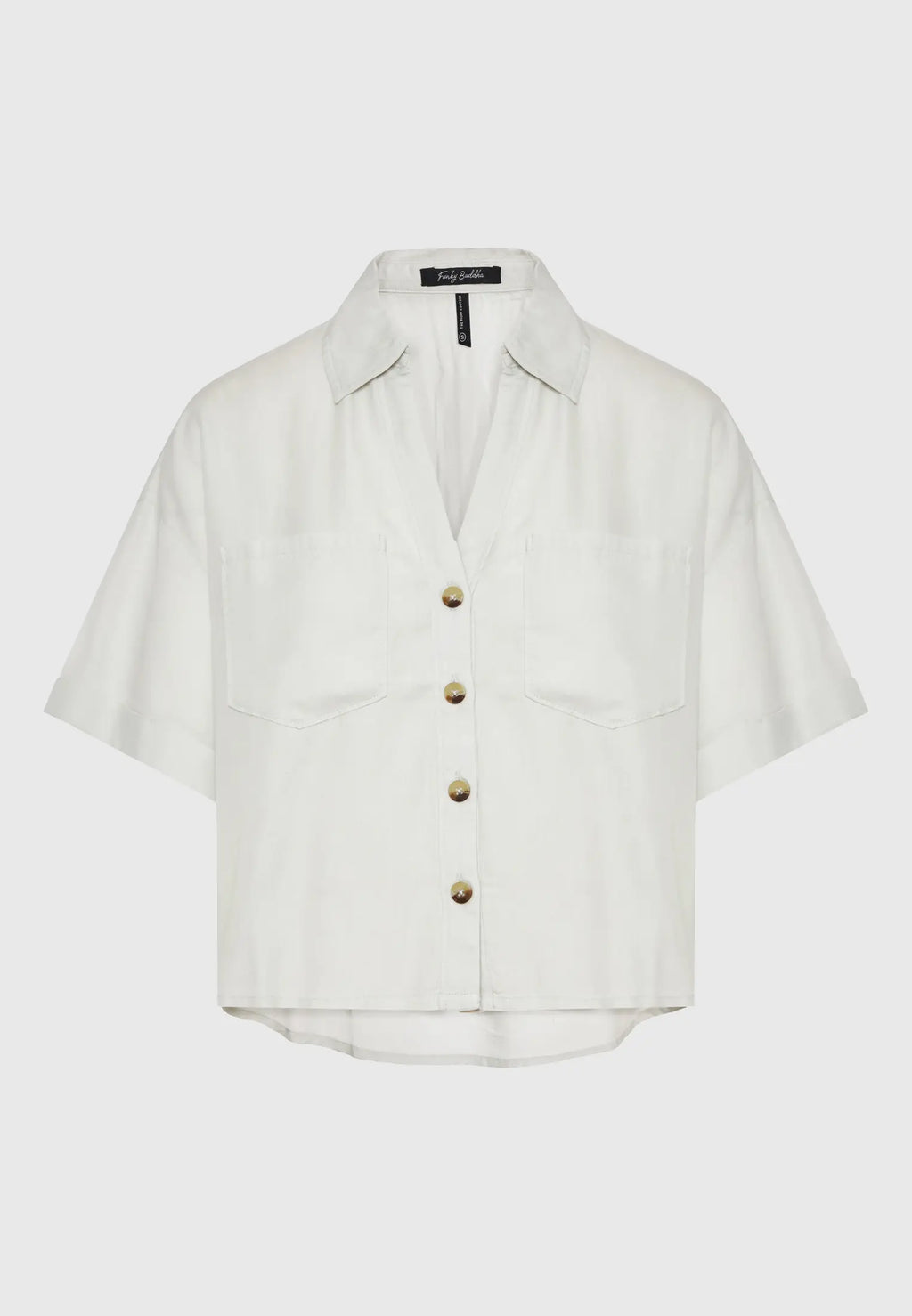 Loose fit lyocell garment dyed πουκάμισο