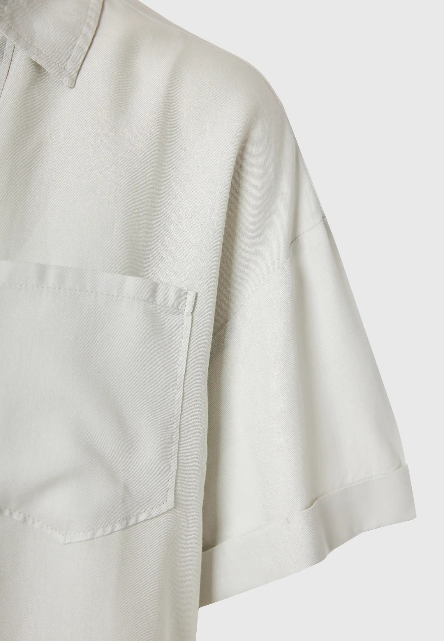 Loose fit lyocell garment dyed πουκάμισο