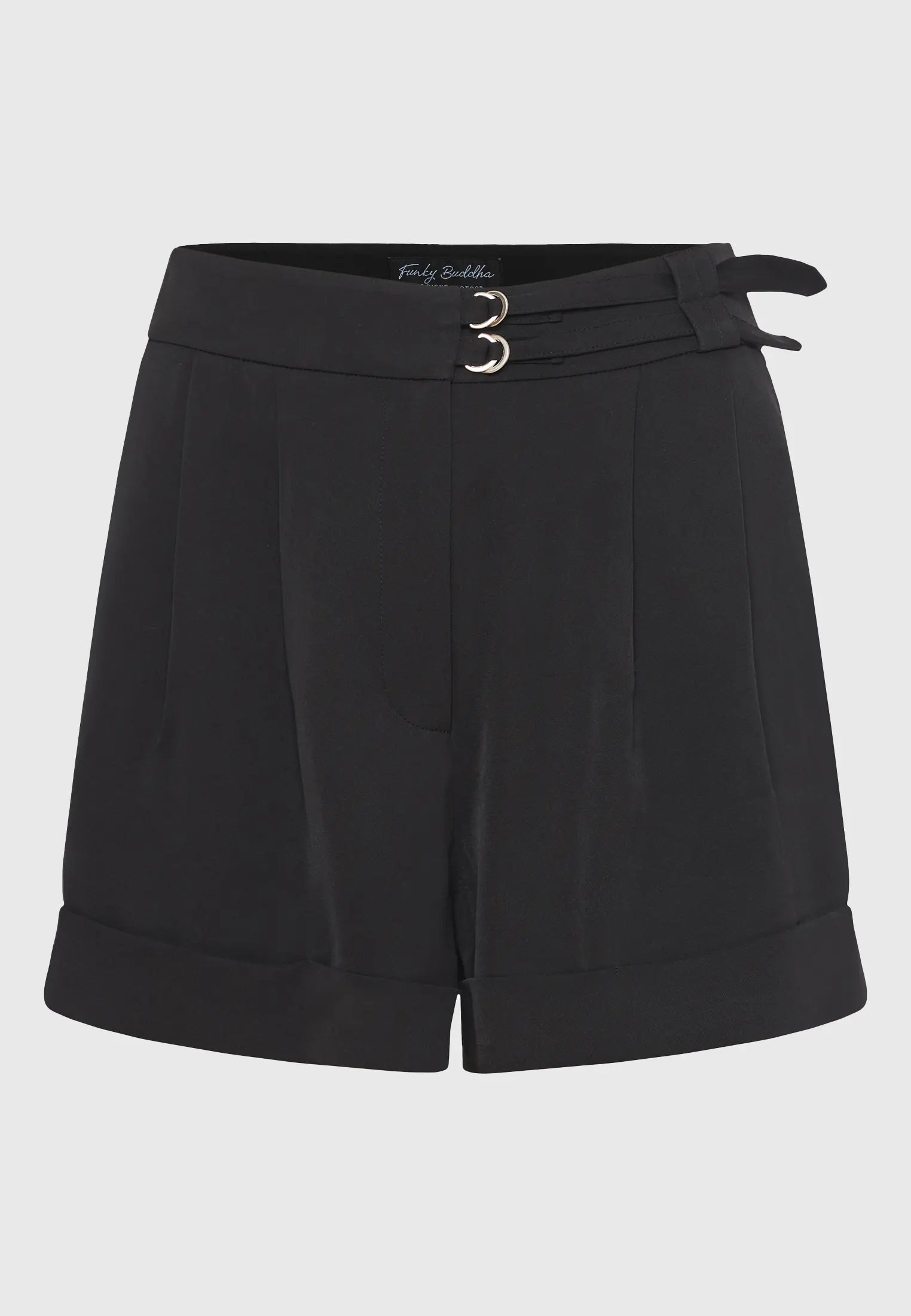 Loose fit σορτς με πιετες στη μεση