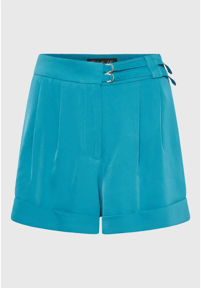 Loose fit σορτς με πιετες στη μεση