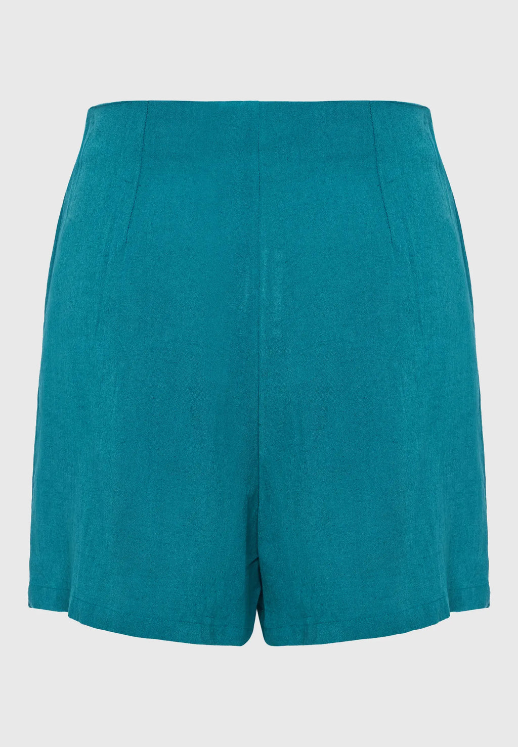 Linen blend skirt με πλαϊνες πιετες