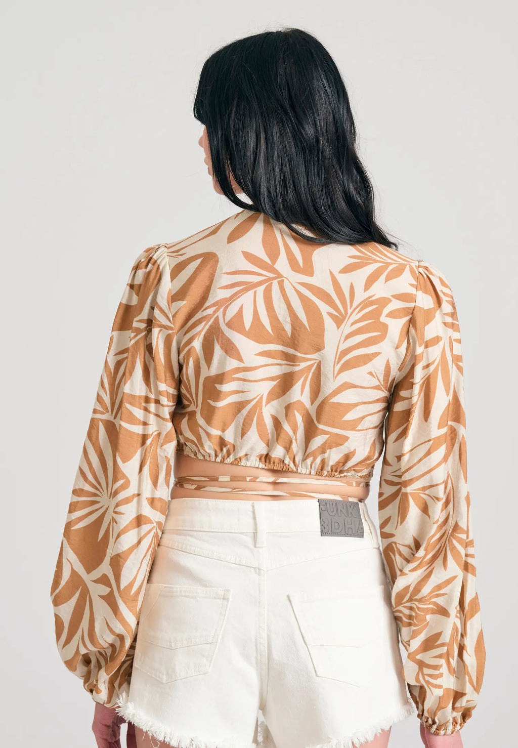 Εμπριμε Top μακρυμανικη κρουαζε μπλουζα