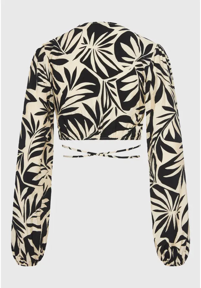 Εμπριμε Top μακρυμανικη κρουαζε μπλουζα