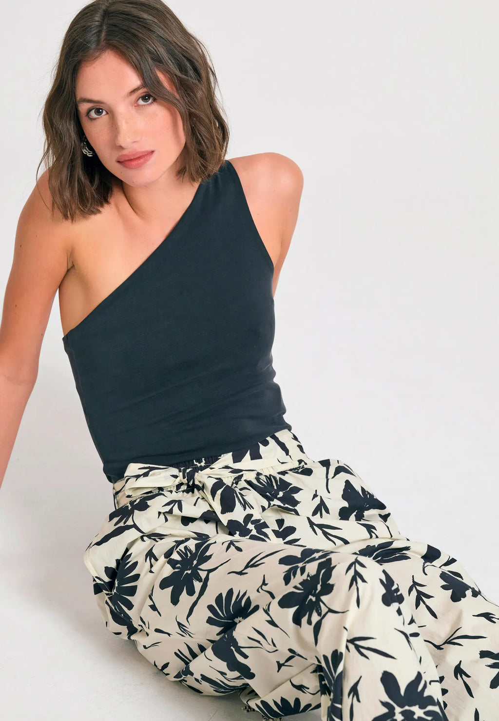 Wide leg εμπριμε παντελονα με exotic τυπωμα