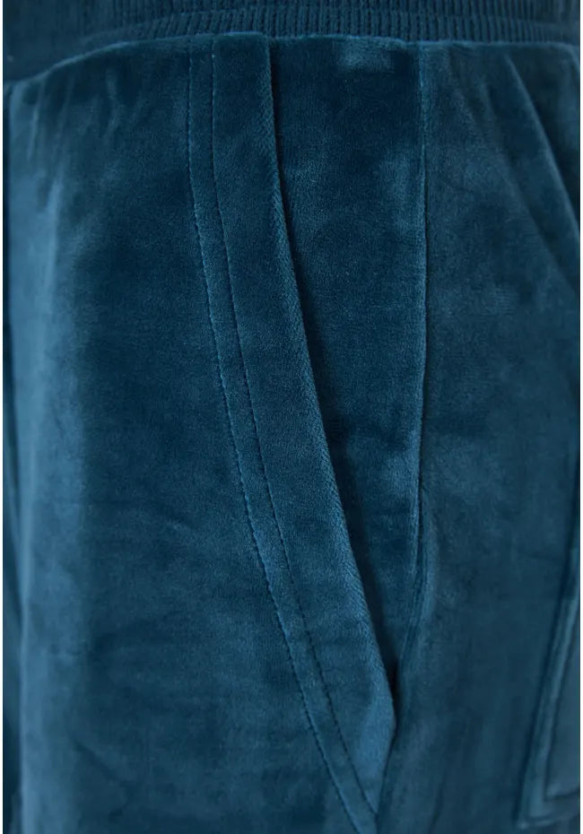 Flare fit παντελόνι φόρμας σε βελουτέ ύφασμα