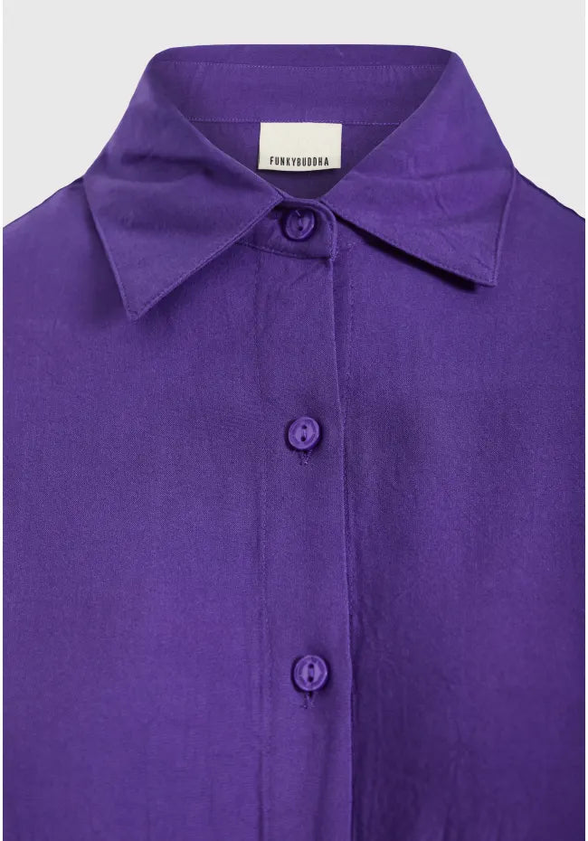 Γυναικειο πουκαμισο μωβ από βισκοζη